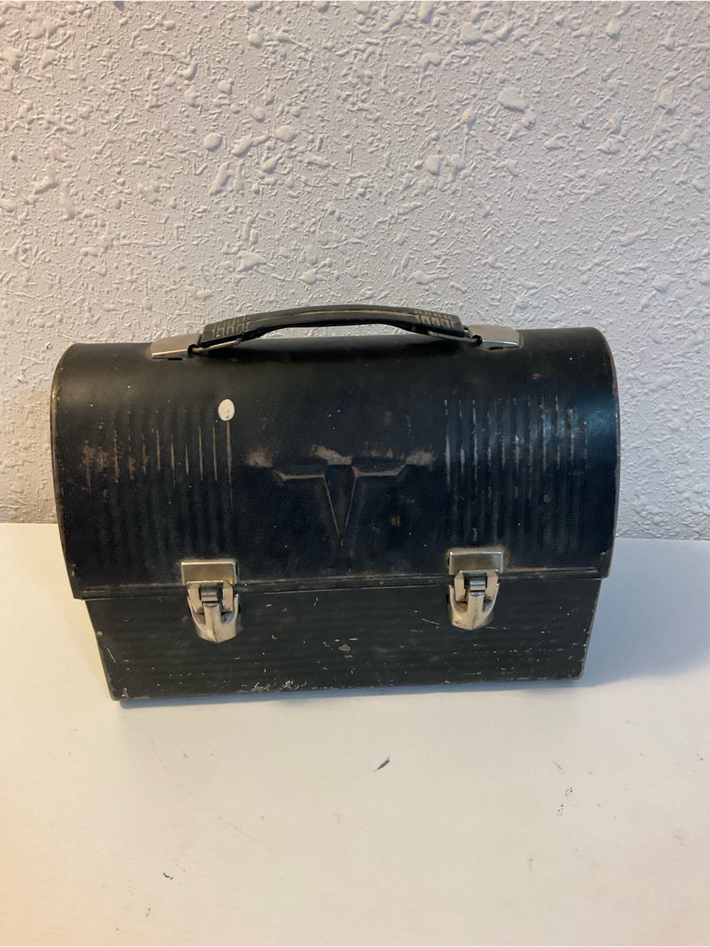 Antique Vintage Thermos V Metal Lunchbox
